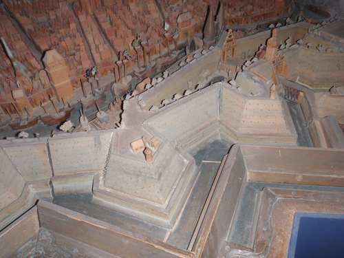 This is a model of the old city of L&uuml;beck.